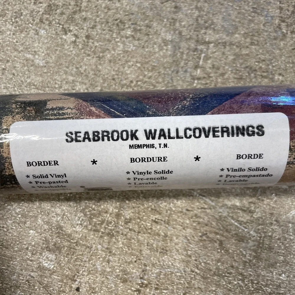3 Rolls Wallpaper Border Seabrook Wallcoverings Contemporay MV1012B‎